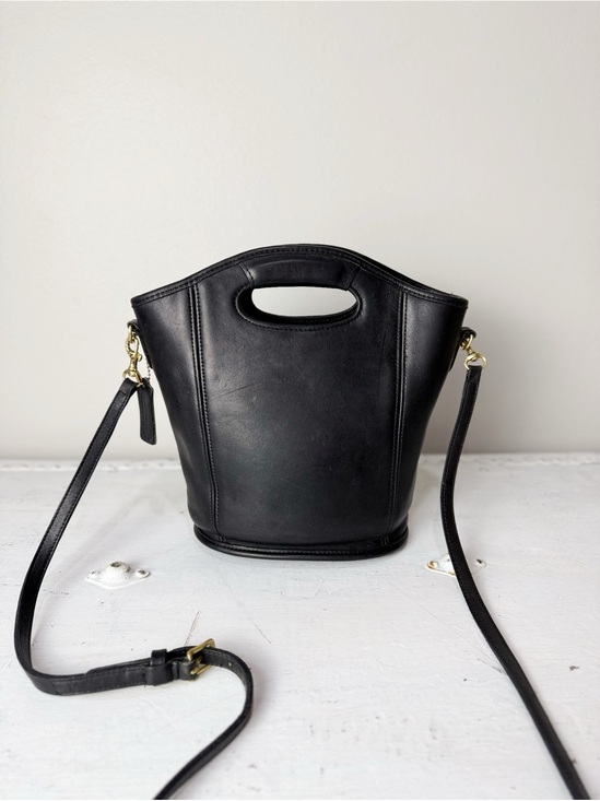Coach Handbags - Vintage Coach Mini Shopper Bag Black Leather 9993 USA